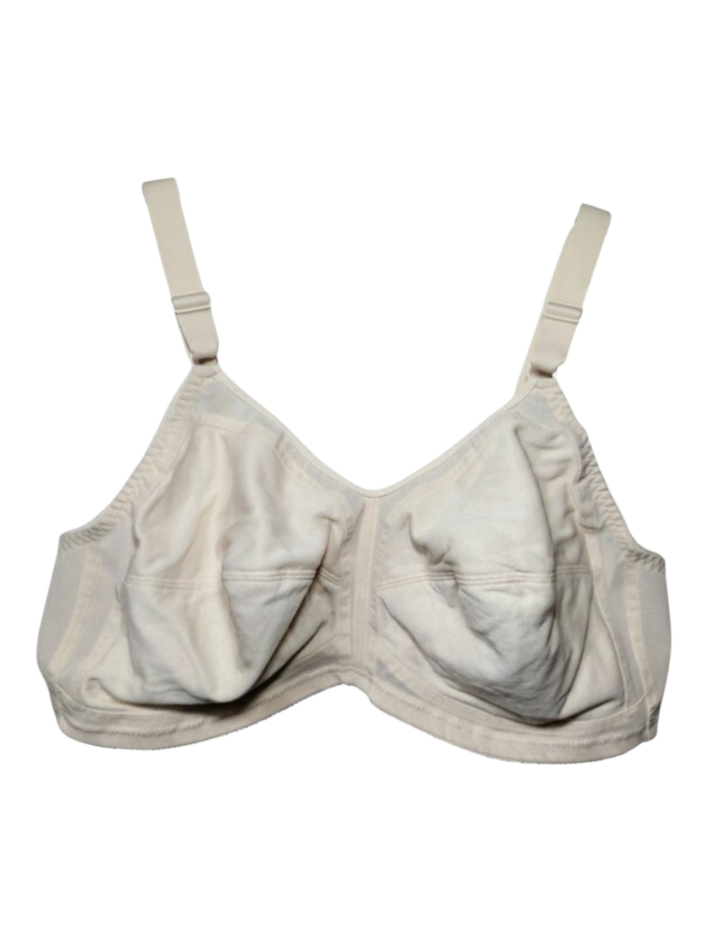 Just My Size Full Coverage Wireless Bra Nylon Cotton Wide Back Size 44D